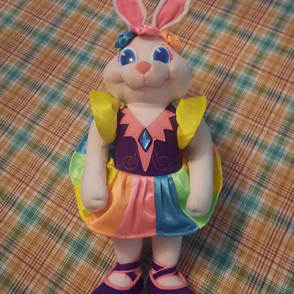LisaFrank Cross posted/ listed💜 ORIGINAL 90'S PLUSH ballerina bunny Lily Bean